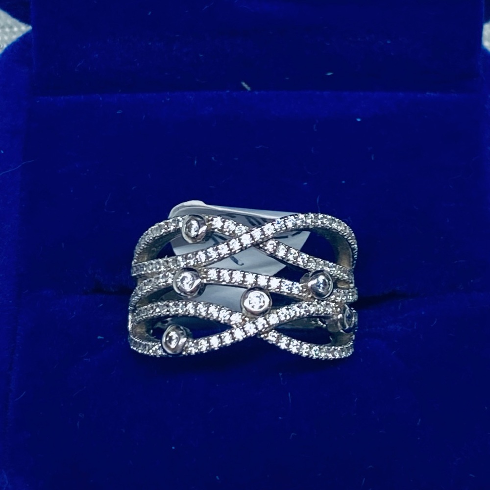 Dazzling Sterling Silver Women's Infinity Ring